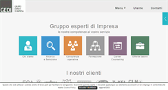 Desktop Screenshot of gedisrl.it